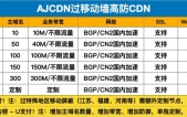 【AJCDN】 CDN高防-全球服务器